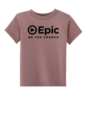 Epic Church 20th Anniversary T-Shirt Heather Mauve front view