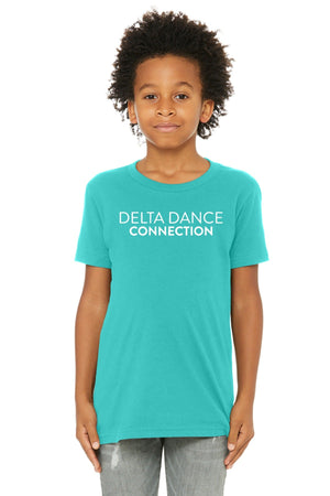 Delta Dance Connection - General T-Shirt Teal front view