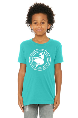 Delta Dance Connection - General T-Shirt Teal front view
