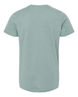 Mid-Michigan Magic Company T-Shirt Dusty Blue back view
