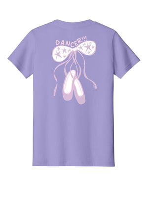 Platinum Dance Academy T-Shirt Dark Lavender back view
