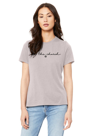 Epic Church 20th Anniversary T-Shirt Pink Gravel front view