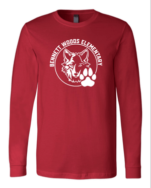 Custom Printed Apparel | Bennett Woods 18229 | Adult Unisex Long Sleeves (Class Colors) - Bennett Woods - 18229