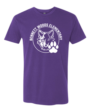 Custom Apparel - Screen Printing - Bennett Woods Back to School 2024 - 25 - Adult Bennett Woods T-Shirt - Bennett Woods Back to School 2024/25 - 16349