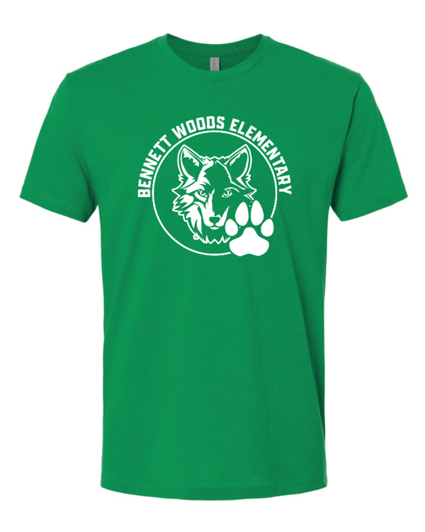 Custom Apparel - Screen Printing - Bennett Woods Back to School 2024 - 25 - Adult Bennett Woods T-Shirt - Bennett Woods Back to School 2024/25 - 16349