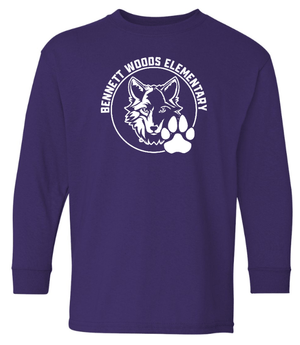 Custom Apparel - Screen Printing - Bennett Woods Back to School 2024 - 25 - Class Long Sleeve T-Shirts *Choose your students grade* - Bennett Woods Back to School 2024/25 - 16349