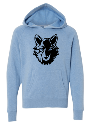 Custom Apparel - Screen Printing - Bennett Woods Back to School 2024/25 - Youth Blue Hooded Sweatshirt - Fabricated Customs