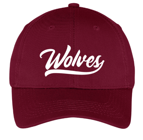 Custom Apparel - Screen Printing - Bennett Woods Back to School 2024/25 - Youth Maroon Wolves Hat - Bennett Woods Back to School 2024/25 - 16349