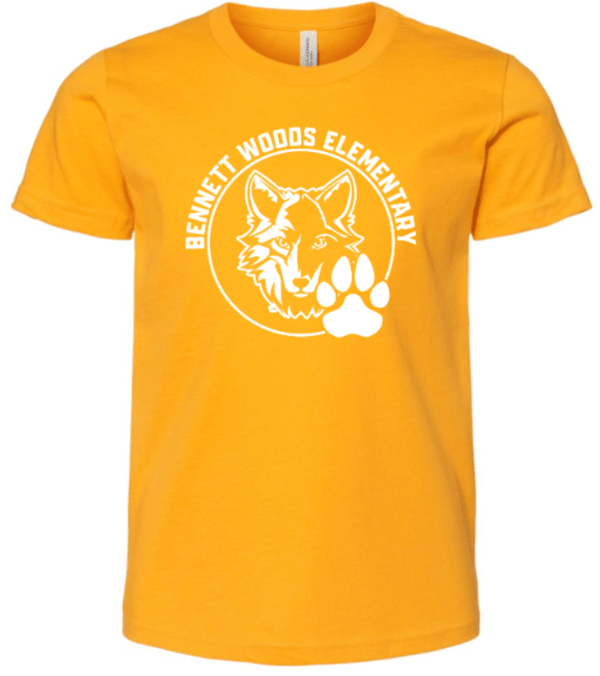 Custom Apparel - Screen Printing - Bennett Woods Elementary - Adult T-Shirt (Available in all class colors) - Bennett Woods Elementary - 17612