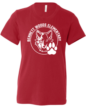 Custom Apparel - Screen Printing - Bennett Woods Elementary - Adult T-Shirt (Available in all class colors) - Bennett Woods Elementary - 17612