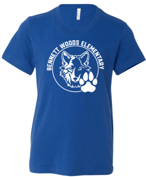 Custom Apparel - Screen Printing - Bennett Woods Elementary - Adult T-Shirt (Available in all class colors) - Bennett Woods Elementary - 17612
