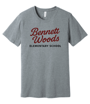 Custom Apparel - Screen Printing - Bennett Woods Elementary - Adult Unisex T-Shirt - Bennett Woods Elementary - 17612