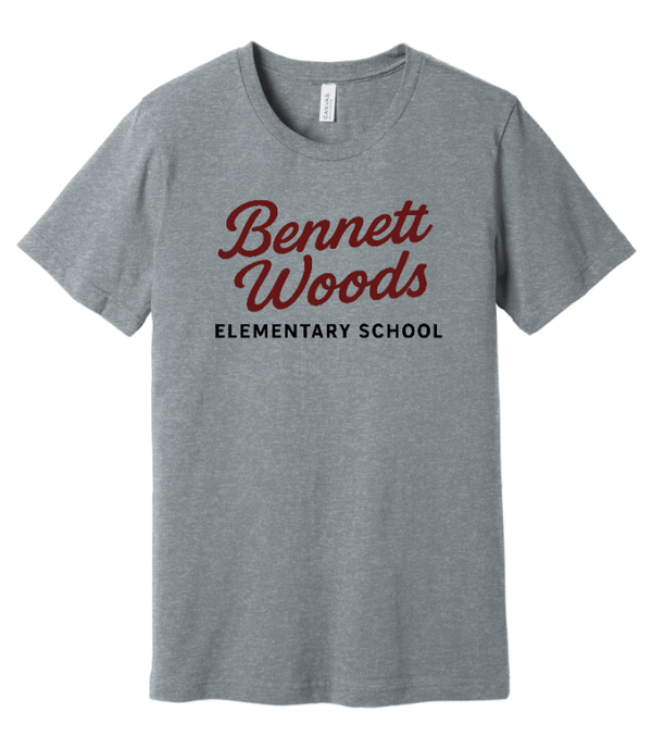Custom Apparel - Screen Printing - Bennett Woods Elementary - Adult Unisex T-Shirt - Bennett Woods Elementary - 17612