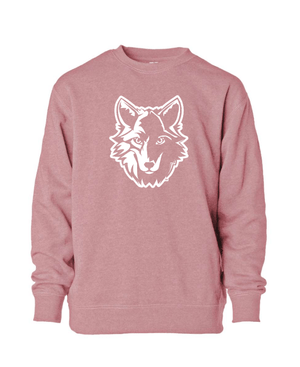Custom Apparel - Screen Printing - Bennett Woods Elementary - Toddler Lightweight Special Blend Crewneck (Black / Orchid) - Bennett Woods Elementary - 17612