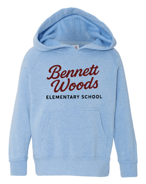 Custom Apparel - Screen Printing - Bennett Woods Elementary - Toddler Special Blend Hoodie - Bennett Woods Elementary - 17612