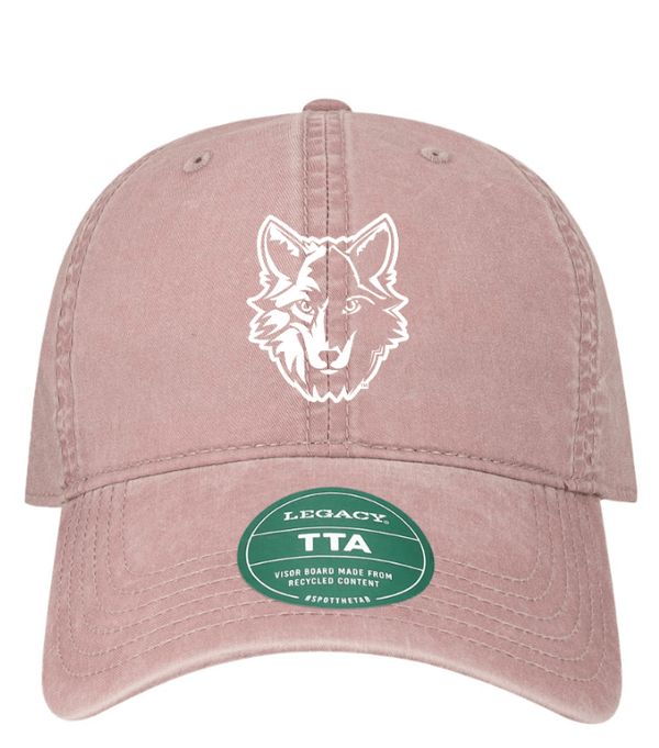 Custom Apparel - Screen Printing - Bennett Woods Elementary - Twill Cap (Rose/ Slate Blue) - Bennett Woods Elementary - 17612