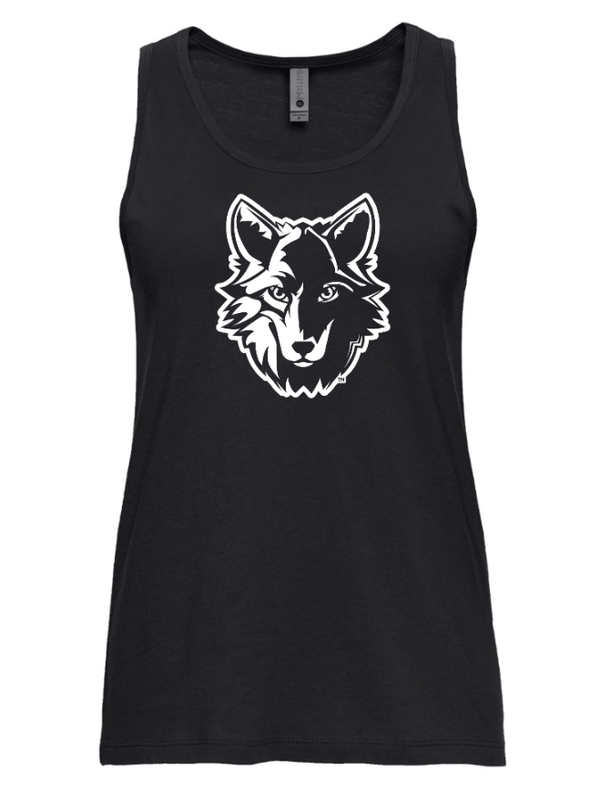 Custom Apparel - Screen Printing - Bennett Woods Elementary - Women's Cotton Tank (Black / Denim) - Bennett Woods Elementary - 17612
