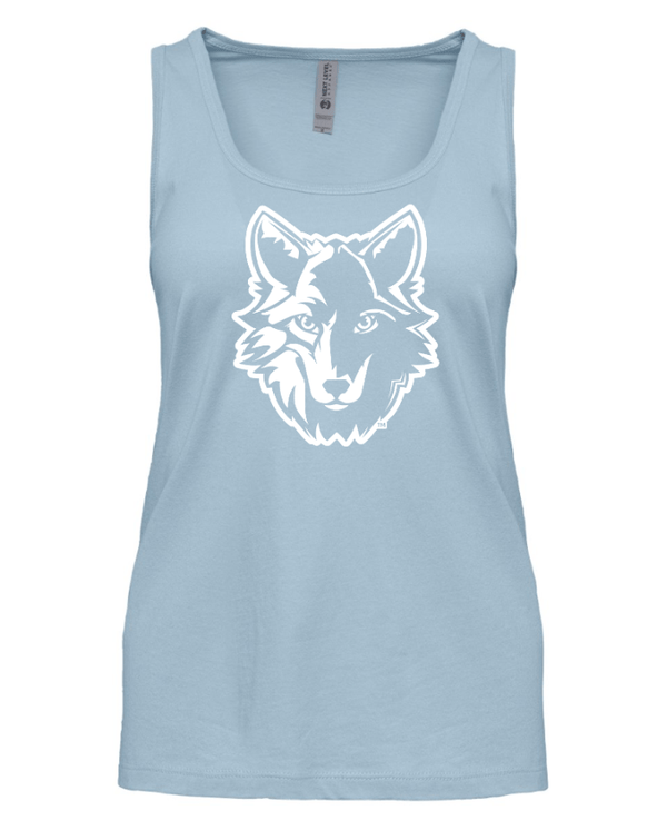 Custom Apparel - Screen Printing - Bennett Woods Elementary - Women's Cotton Tank (Black / Denim) - Bennett Woods Elementary - 17612