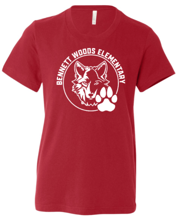 Custom Apparel - Screen Printing - Bennett Woods Elementary - Youth Cotton T-Shirt *Choose Your Class Color* - Bennett Woods Elementary - 17612