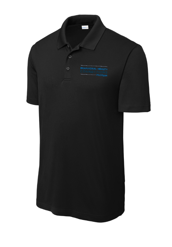 Custom Apparel - Screen Printing - BHC Michigan Holiday Apparel - Embroidered PosiCharge Polo (Navy / Black / Grey) - BHC Michigan Holiday Apparel - 17011