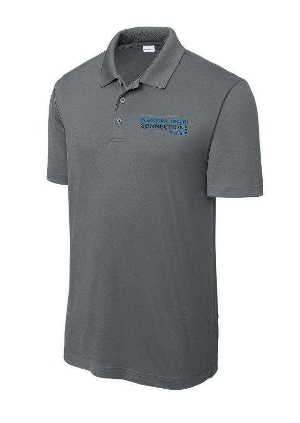Custom Apparel - Screen Printing - BHC Michigan Holiday Apparel - Embroidered PosiCharge Polo (Navy / Black / Grey) - BHC Michigan Holiday Apparel - 17011