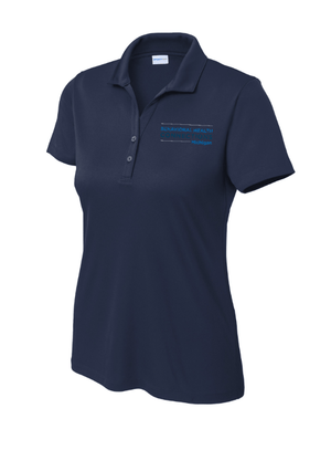 Custom Apparel - Screen Printing - BHC Michigan Holiday Apparel - Ladies Embroidered PosiCharge Polo (Navy / Grey / Black) - BHC Michigan Holiday Apparel - 17011