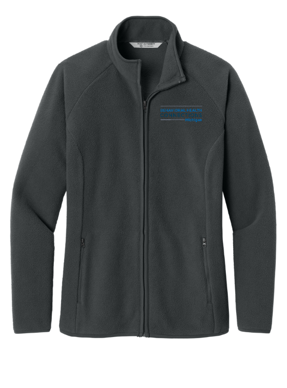 Custom Apparel - Screen Printing - BHC Michigan Holiday Apparel - Women's Embroidered C - Free Raglan Fleece (Grey / Black) - BHC Michigan Holiday Apparel - 17011
