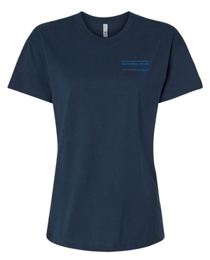 Custom Apparel - Screen Printing - BHC Michigan Holiday Apparel - Women's Relaxed T-Shirt (Navy / Grey / Black) - BHC Michigan Holiday Apparel - 17011