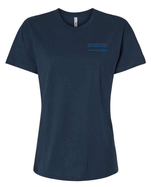 Custom Apparel - Screen Printing - BHC Michigan Holiday Apparel - Women's Relaxed T-Shirt (Navy / Grey / Black) - BHC Michigan Holiday Apparel - 17011