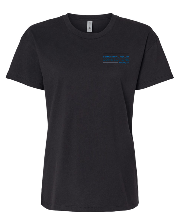 Custom Apparel - Screen Printing - BHC Michigan Holiday Apparel - Women's Relaxed T-Shirt (Navy / Grey / Black) - BHC Michigan Holiday Apparel - 17011