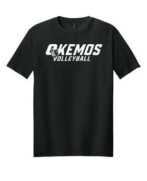 Custom Printed Apparel | Black Unisex T-Shirt | Okemos Volleyball - Okemos Volleyball 19902