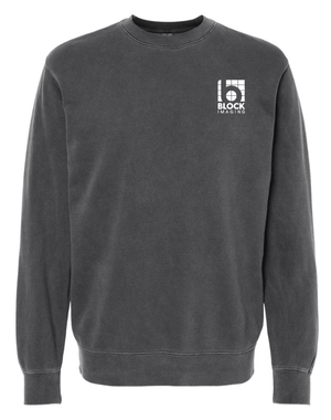 Custom Apparel - Screen Printing - Block Imaging - Embroidered Block Imaging Logo Midweight Crewneck Sweatshirt (Multiple Color Options) - Block