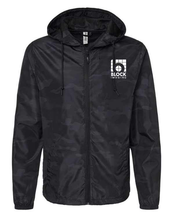 Custom Apparel - Screen Printing - Block Imaging - Embroidered Unisex Windbreaker (Multiple Color Options Available) - Block