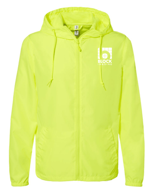 Custom Apparel - Screen Printing - Block Imaging - Embroidered Unisex Windbreaker (Multiple Color Options Available) - Block