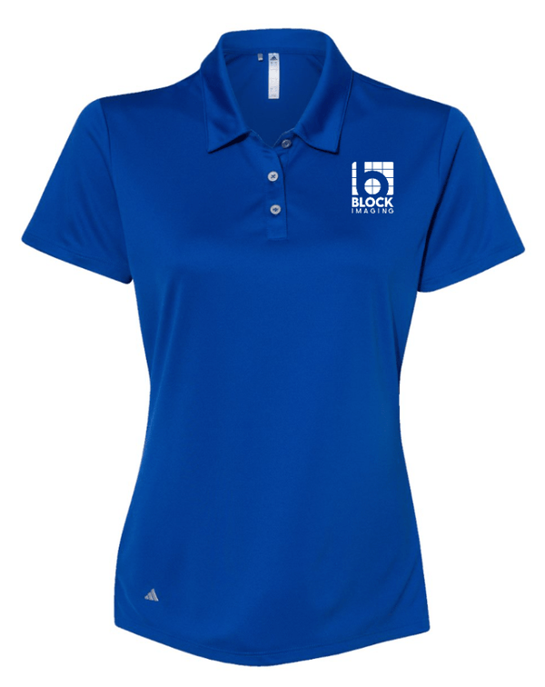 Custom Apparel - Screen Printing - Block Imaging - Embroidered Women's Adidas Performance Polo - Block