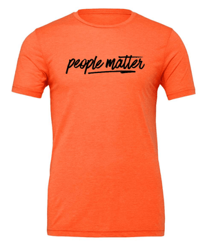 Custom Apparel - Screen Printing - Block Imaging - People Matter T-Shirt - Block