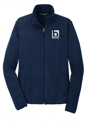 Custom Apparel - Screen Printing - Block Imaging - Unisex Fleece Zip Up (Black - Navy - Grey) - Block