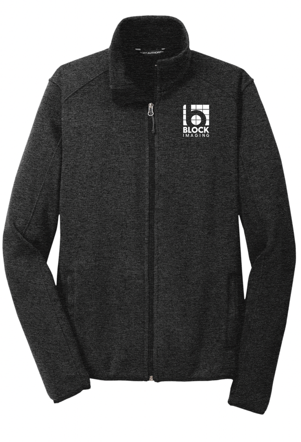 Custom Apparel - Screen Printing - Block Imaging - Unisex Fleece Zip Up (Black - Navy - Grey) - Block
