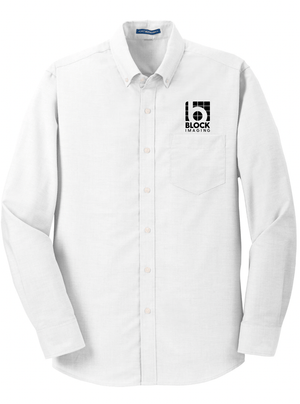 Custom Apparel - Screen Printing - Block Imaging - Unisex Oxford Polo (Black - Navy - Blue - White) - Block