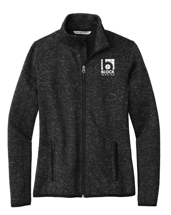 Custom Apparel - Screen Printing - Block Imaging - Women's Fleece Zip - Up (Black - Navy - Grey) - Block