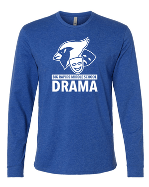 Custom Apparel - Screen Printing - BRMS Drama - Unisex Adult Long Sleeve T-Shirt - BRMS Drama - 15286