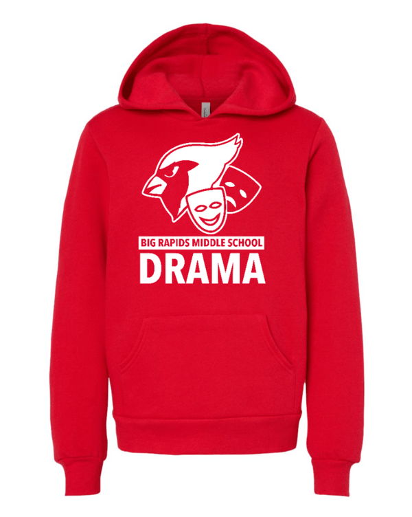 Custom Apparel - Screen Printing - BRMS Drama - Youth Hoodie - BRMS Drama - 15286