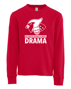 Custom Apparel - Screen Printing - BRMS Drama - Youth Long Sleeve T-Shirt - BRMS Drama - 15286