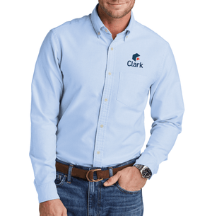 Custom Printed Apparel | Brooks Brothers | Casual Oxford Cloth Shirt - Oxford - Clark Construction