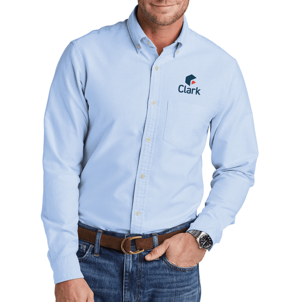 Custom Printed Apparel | Brooks Brothers | Casual Oxford Cloth Shirt - Oxford - Clark Construction