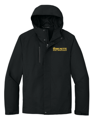 Custom Printed Apparel | Brunette Home Improvement Fall 2025 - Adult Black All Conditions Jacket - Brunette Home Improvement F25 - 18373