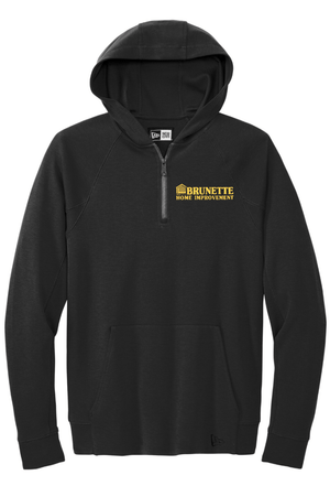 Custom Printed Apparel | Brunette Home Improvement Fall 2025 - Adult Black Quarter Zip Hoodie - Brunette Home Improvement F25 - 18373