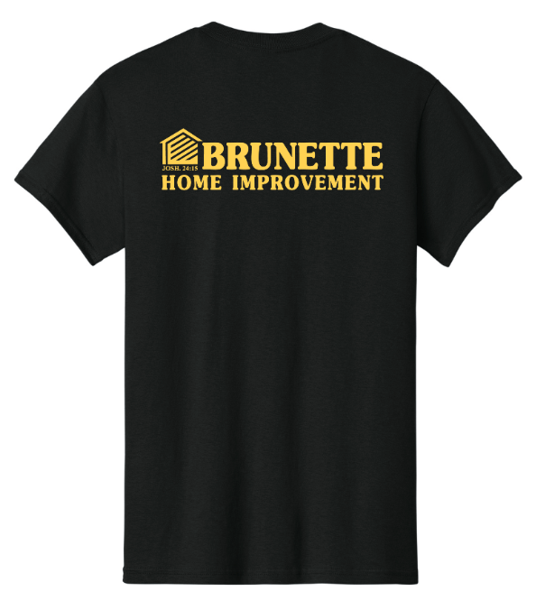 Custom Printed Apparel | Brunette Home Improvement Fall 2025 - Adult Cotton T-Shirts (MULTIPLE COLOR OPTIONS) - Brunette Home Improvement F25 - 18373