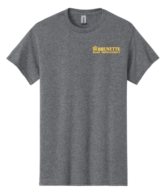 Custom Printed Apparel | Brunette Home Improvement Fall 2025 - Adult Cotton T-Shirts (MULTIPLE COLOR OPTIONS) - Brunette Home Improvement F25 - 18373