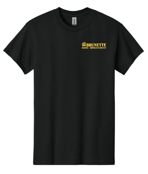 Custom Printed Apparel | Brunette Home Improvement Fall 2025 - Adult Cotton T-Shirts (MULTIPLE COLOR OPTIONS) - Brunette Home Improvement F25 - 18373